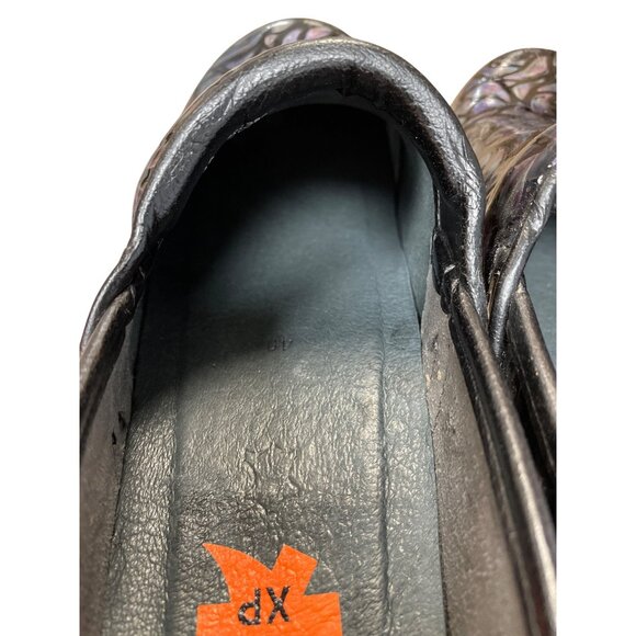 Dansko XP Womens Black Purple Leather casual nursing work clogs Size 40/9 SKU 91 - Picture 6 of 12